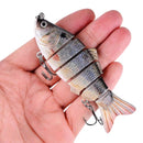 Lifelike Multi Segment Swimbait Crankbait Fishing Lure