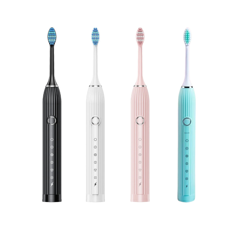 Sonic Electric Toothbrush Rechargeable with Replacement Heads