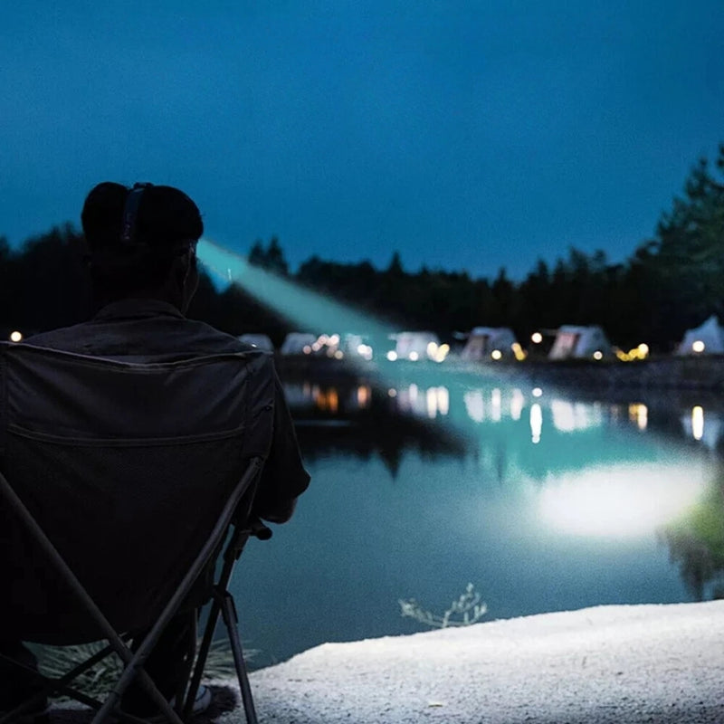 USB Rechargeable Ultra Bright Head Mounted Flashlight