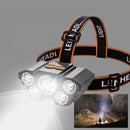USB Rechargeable Ultra Bright Head Mounted Flashlight
