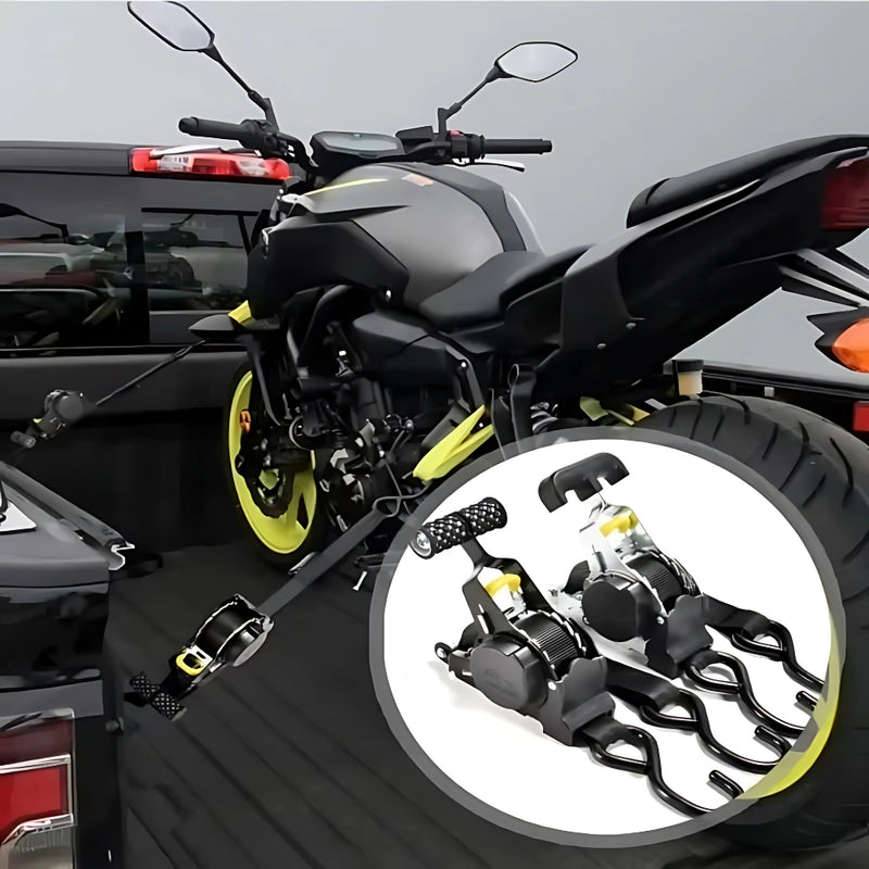 Retractable Ratchet Cargo Straps Auto Luggage Tensioner Belts