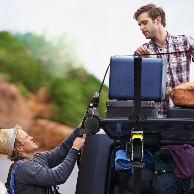 Retractable Ratchet Cargo Straps Auto Luggage Tensioner Belts