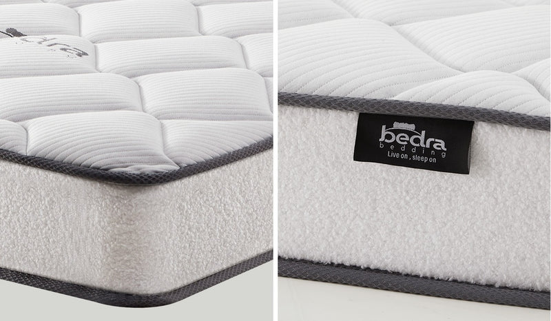 Pink Velvet Single Size Bed Frame with Mattress
