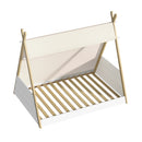 Single Size Kids House Teepee Triangle Bed Frame with Mattress
