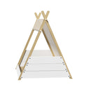 Single Size Kids House Teepee Triangle Bed Frame with Mattress
