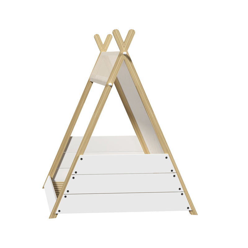 Single Size Kids House Teepee Triangle Bed Frame with Mattress