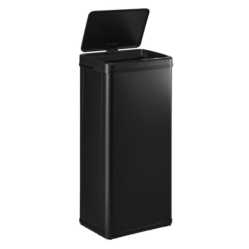 Black Stainless Steel 60L Motion Sensor Bin