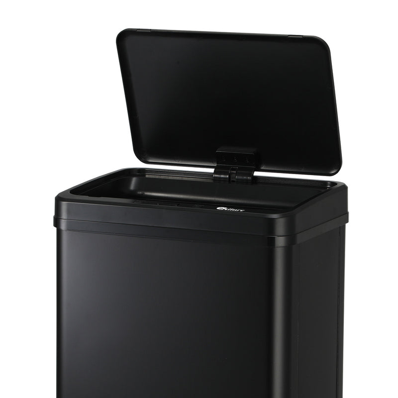 Black Stainless Steel 60L Motion Sensor Bin