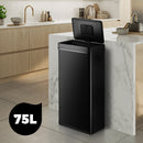 Black 75L Automatic Motion Sensor Rubbish Trash Bin