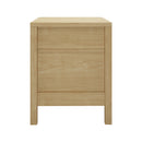 Natural 2 Drawer Bedside Table with Open Shelf