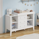 Baby Changing Table with Drawers Nursery Cabinet