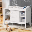 Baby Changing Table with Drawers Nursery Cabinet