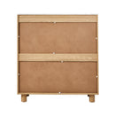 Natural 4 Drawer Dresser with Faux Marble Top