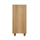 Natural 4 Drawer Dresser with Faux Marble Top