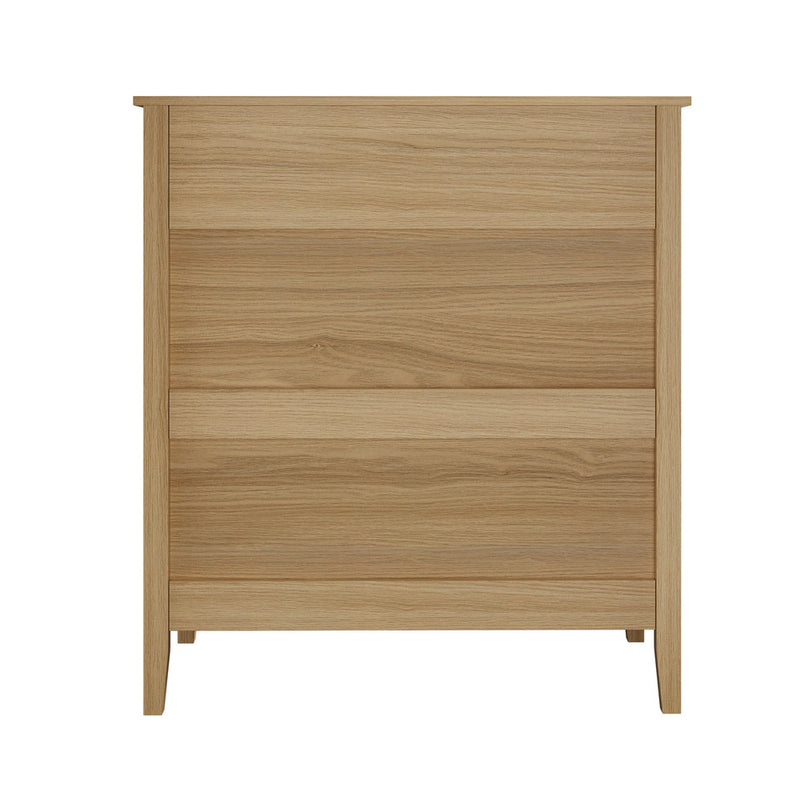 Natural 5 Drawer Tallboy Dresser Storage Cabinet