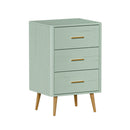 Green 3 Chest of Drawers Tallboy