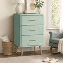 Green 3 Chest of Drawers Tallboy