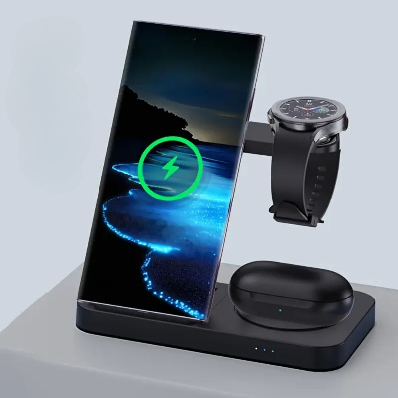 Foldable Fast Charging Station Dock Wireless Charger Stand