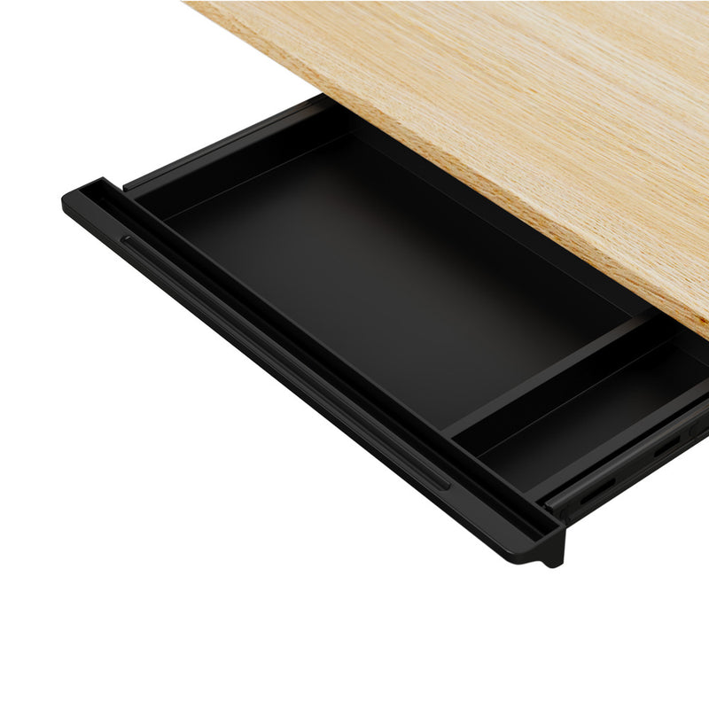 Black Under Desk Pull-Out Sliding Drawer Tray
