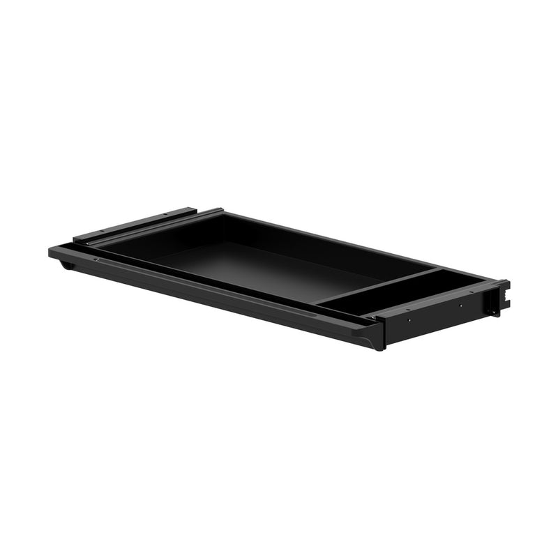 Black Under Desk Pull-Out Sliding Drawer Tray