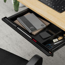 Black Under Desk Pull-Out Sliding Drawer Tray