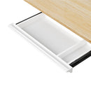 White Under Desk Pull-Out Sliding Drawer Tray