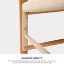 Set of 4 Wooden Wishbone Shaped Dining Chairs