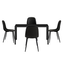 120cm Rectangular 4 Seater Dining Table Set with Chairs