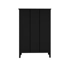 Black 5 Tier Bookshelf Bookcase Display Storage Cabinet