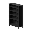 Black 5 Tier Bookshelf Bookcase Display Storage Cabinet