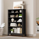 Black 5 Tier Bookshelf Bookcase Display Storage Cabinet