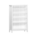 White 5 Tier Bookshelf Bookcase Display Storage Cabinet
