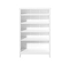 White 5 Tier Bookshelf Bookcase Display Storage Cabinet