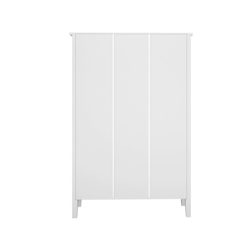 White 5 Tier Bookshelf Bookcase Display Storage Cabinet