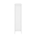 White 5 Tier Bookshelf Bookcase Display Storage Cabinet