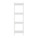 White 4 Tier Corner Ladder Display Shelves