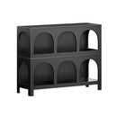 Black Display Shelf Storage Stand Bookshelf