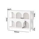 White Display Shelf Storage Stand Bookshelf