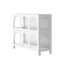 White Display Shelf Storage Stand Bookshelf