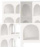 White Display Shelf Storage Stand Bookshelf