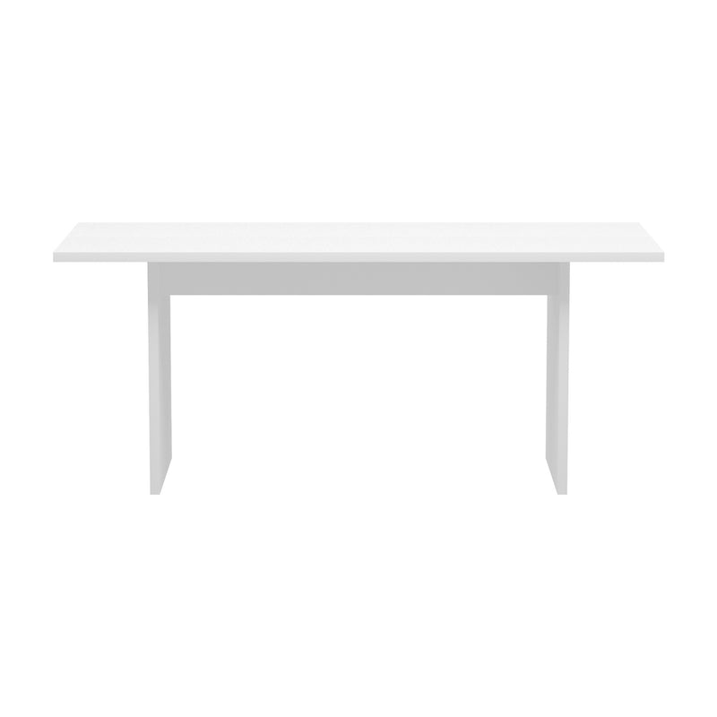 180cm White Timber Rectangular Dining Table