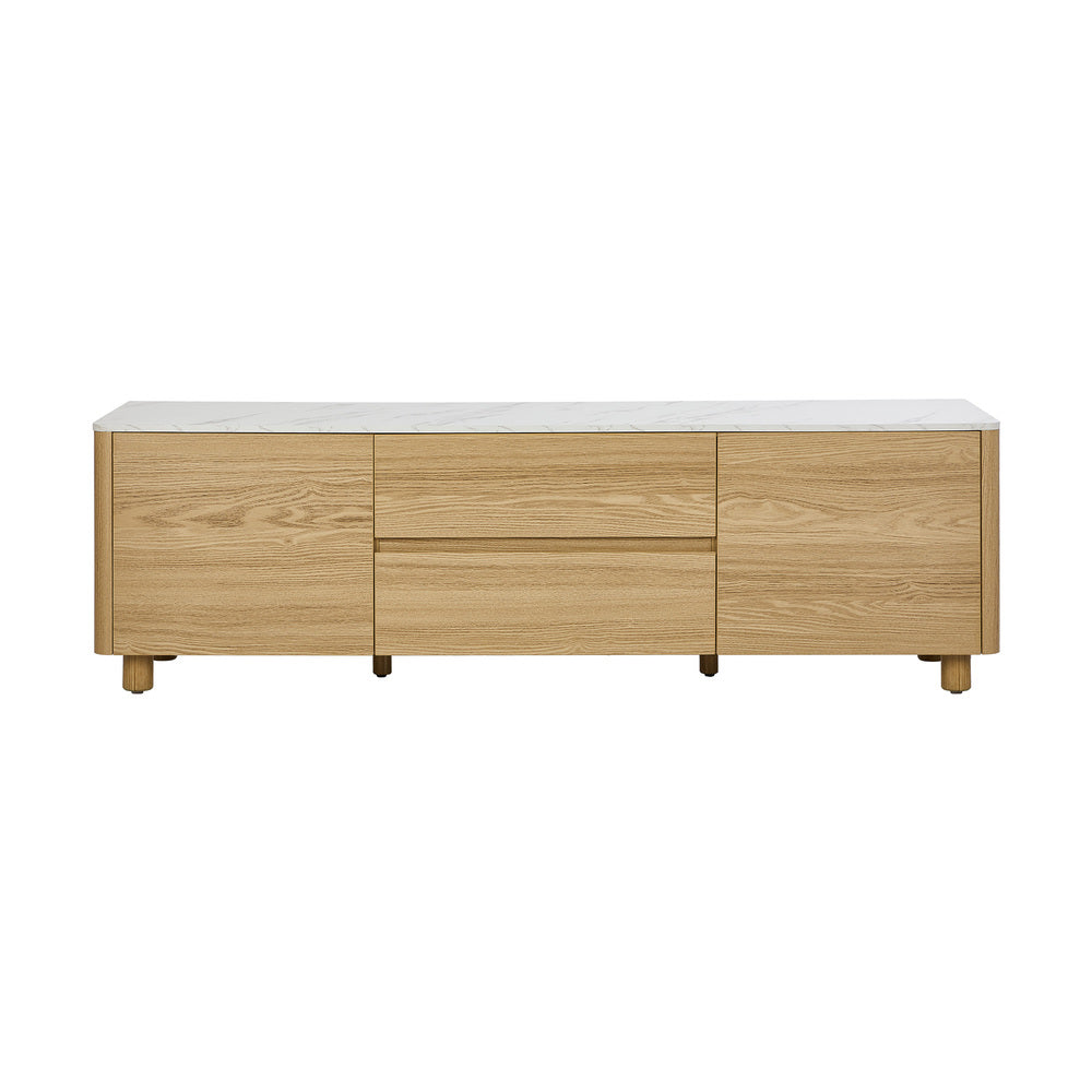 160cm Natural TV Cabinet Entertainment Unit Stand