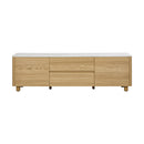 160cm Natural TV Cabinet Entertainment Unit Stand