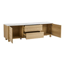 160cm Natural TV Cabinet Entertainment Unit Stand