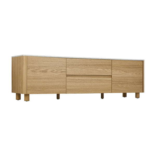 160cm Natural TV Cabinet Entertainment Unit Stand