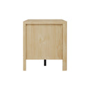 160cm Natural Wooden TV Cabinet Entertainment Unit Stand