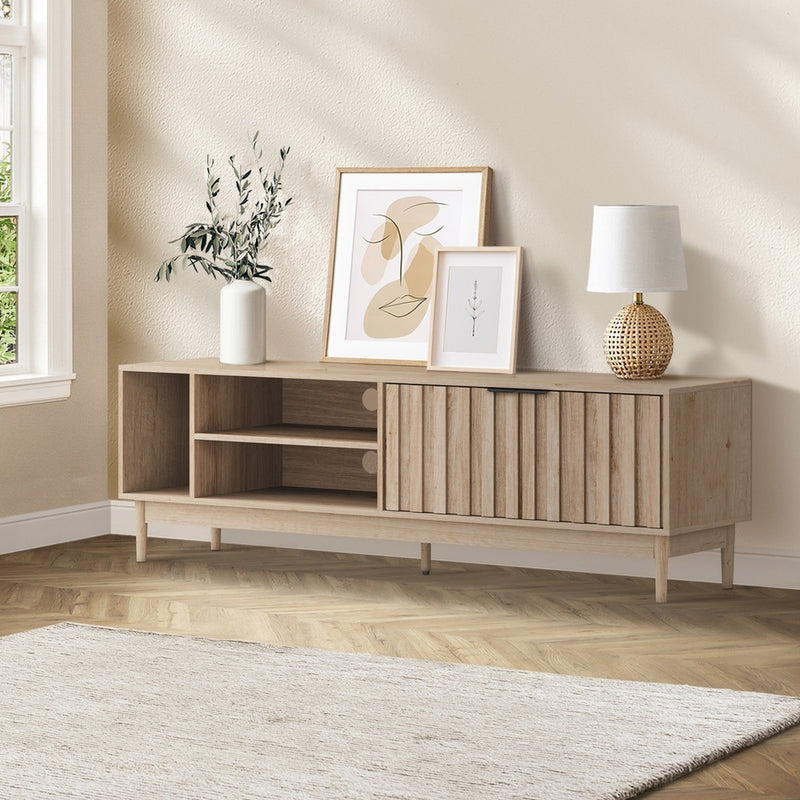 160cm Natural TV Cabinet Entertainment Unit Stand