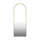 Gold Metal Frame Arched Full Length Free Standing Mirror