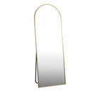 Gold Metal Frame Arched Full Length Free Standing Mirror