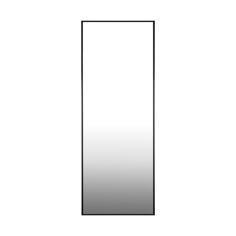 Black Wooden Rectangular Full Length Mirror